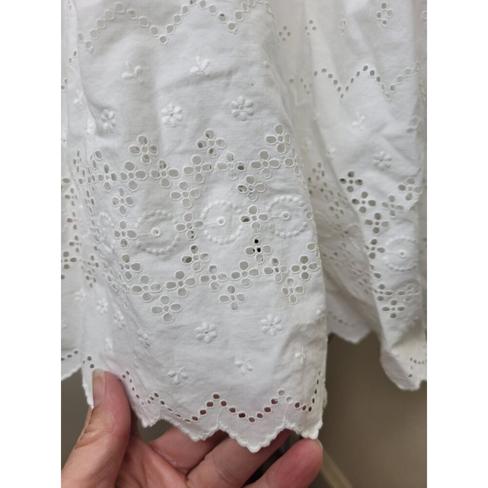Antiq White Baby Christening Baptism Gown Lace Embroidery Heirloom Flaw - Picture 7 of 7
